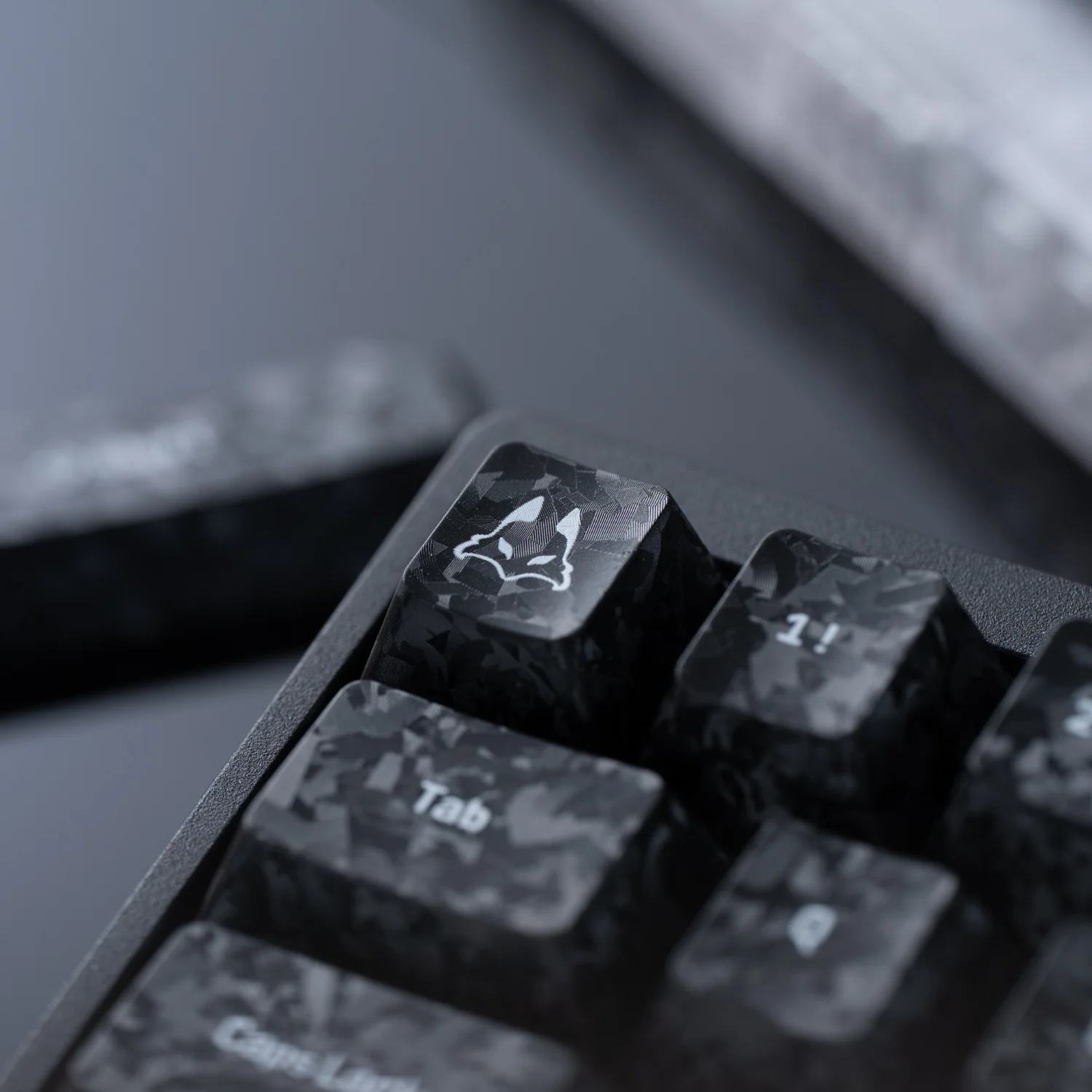 Carbon Fiber Textured Keycap Set - 156 Keys - Image 7
